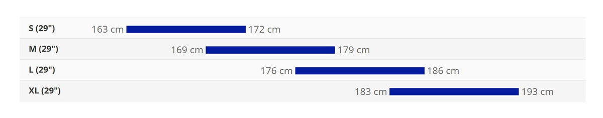 Bike sizing